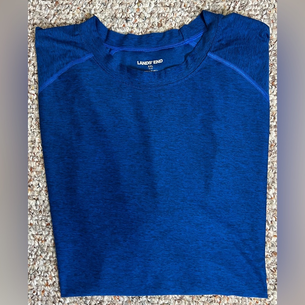 Men’s XXL knit shirt. 2 tone blue